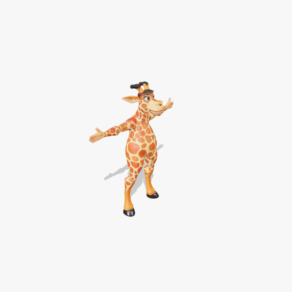 Cartoon Giraffe Character model pack